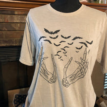 Load image into Gallery viewer, Short Sleeve Skellie hand bat T-Shirt
