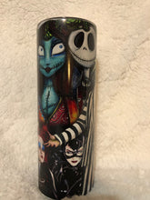 Load image into Gallery viewer, 20 oz Glow in the Dark Tim Burton Tumbler
