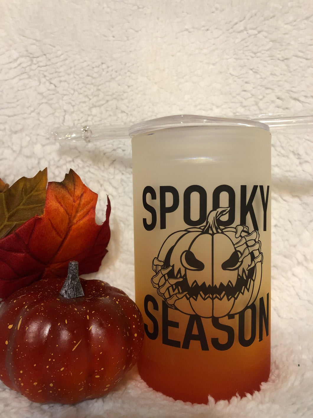 16 0z Glass Halloween Tumbler