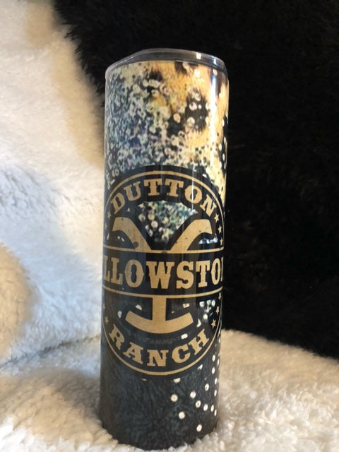 20 oz Yellow Stone Sublimation Tumbler