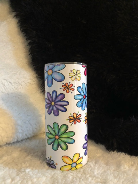 15 oz Flower Tumbler
