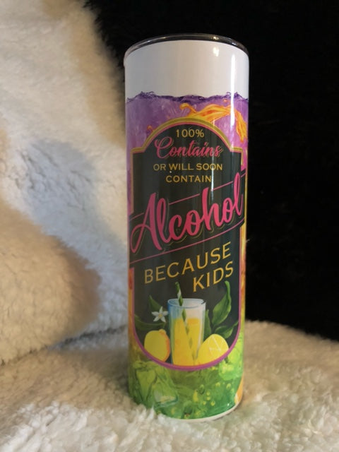 20 OZ Contains Alcohol Tumbler