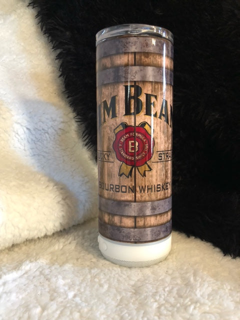 20 oz Jim Beam Blue tooth Speaker Tumbler